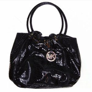 Michael Kors Black Circle Ring Tote
